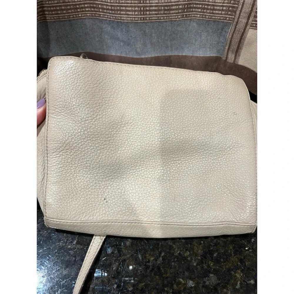 Kate Spade New York Crossbody Bag Womens Small Tan Beige Front Zip Pocket
